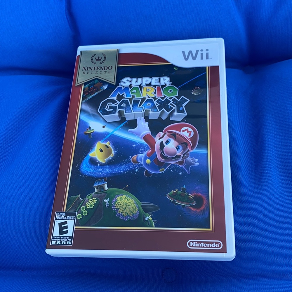 Wii Nintendo Selects  Super Mario Galaxy Rated Everyone Made In USA/2007 Vintage